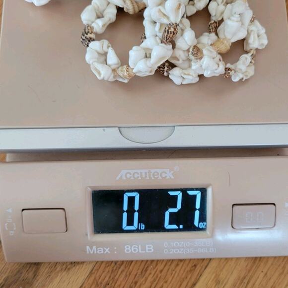 Vintage Natural Shell Lei Necklace Set Of 2 Beach Boho Hawaiian Mermaid Tropical - Picture 8 of 8